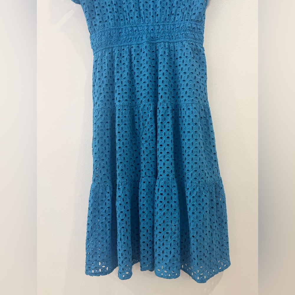 PrettyGarden Blue Eyelet Maxi Dress XL - Picture 11 of 13